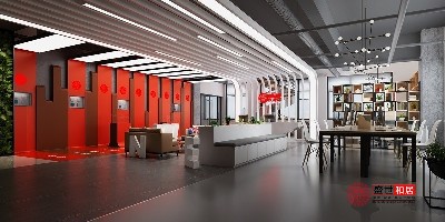 合肥广告公司办公室设计装修案例