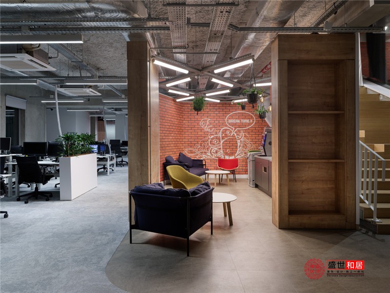 工业风办公室装修效果图 工业风办公室装修效果图